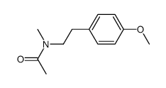 N-(4-methoxyphenethyl)-N-methylacetamide结构式