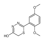 2-(2,5-dimethoxyphenyl)-4H-1,3,4-thiadiazin-5-one Structure