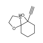 6-ethynyl-1-oxa-4-thia-spiro[4.5]decan-6-ol Structure