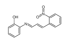 2-[3-(2-nitrophenyl)prop-2-enylideneamino]phenol Structure