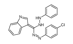 1-[(Z)-[(4-chlorophenyl)diazenyl]-indol-3-ylidenemethyl]-2-phenylhydrazine Structure