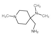 4-(aminomethyl)-N,N,1-trimethylpiperidin-4-amine Structure