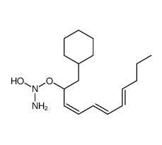 N-amino-N-[(3E,5E,7E)-1-cyclohexylundeca-3,5,7-trien-2-yl]oxyhydroxylamine结构式