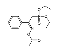 [(2-diethoxyphosphoryl-1-phenylethylidene)amino] acetate Structure