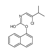 naphthalen-1-yl N-(2-chloro-3-methylbut-1-enyl)carbamate Structure