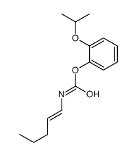 (2-propan-2-yloxyphenyl) N-pent-1-enylcarbamate结构式