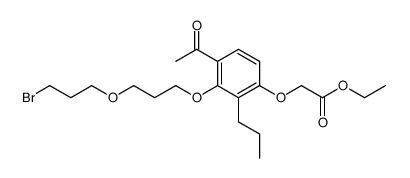[4-acetyl-3-[3-(3-bromopropoxy)propoxy]-2-propylphenoxy]acetic acid ethyl ester Structure