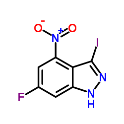 6-Fluoro-3-iodo-4-nitro-1H-indazole structure