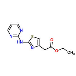 ETHYL [2-(PYRIMIDIN-2-YLAMINO)-THIAZOL-4-YL]-ACETATE Structure