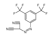 Propanedinitrile, 2-[2-[3,5-bis(trifluoromethyl)phenyl]diazenyl]结构式