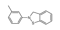 2-(3-methylphenyl)-3H-1,2-benzothiazole结构式