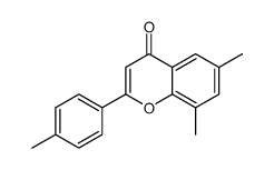 6,8-dimethyl-2-(4-methylphenyl)chromen-4-one结构式