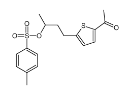 4-(5-acetylthiophen-2-yl)butan-2-yl 4-methylbenzenesulfonate Structure