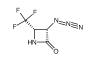 cis,rac-3-Azido-4-(trifluoromethyl)-2-azetidinone Structure