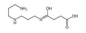 4-[3-(3-aminopropylamino)propylamino]-4-oxobutanoic acid结构式