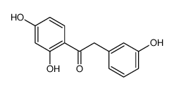 1-(2,4-dihydroxyphenyl)-2-(3-hydroxyphenyl)ethanone结构式