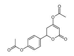 [2-(4-acetyloxyphenyl)-6-oxo-2,3-dihydropyran-4-yl] acetate结构式