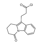 3-(6-oxo-6,7,8,9-tetrahydropyrido[1,2-a]indol-10-yl)propanoyl chloride Structure