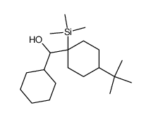 (4-(tert-butyl)-1-(trimethylsilyl)cyclohexyl)(cyclohexyl)methanol Structure