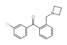 2-AZETIDINOMETHYL-3'-CHLOROBENZOPHENONE结构式