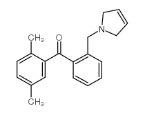 2,5-DIMETHYL-2'-(3-PYRROLINOMETHYL) BENZOPHENONE Structure