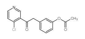 3-acetoxybenzyl 4-chloro-3-pyridyl ketone结构式