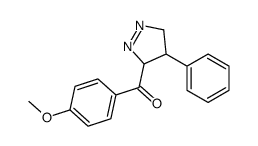 (4-methoxyphenyl)-(4-phenyl-4,5-dihydro-3H-pyrazol-3-yl)methanone Structure