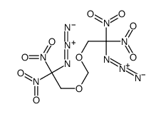 1-azido-2-[(2-azido-2,2-dinitroethoxy)methoxy]-1,1-dinitroethane Structure