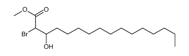methyl 2-bromo-3-hydroxyhexadecanoate结构式