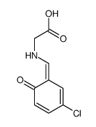 2-[(3-chloro-6-oxocyclohexa-2,4-dien-1-ylidene)methylamino]acetic acid Structure