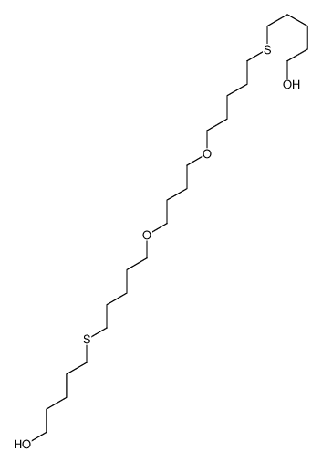 5-[5-[4-[5-(5-hydroxypentylsulfanyl)pentoxy]butoxy]pentylsulfanyl]pentan-1-ol结构式