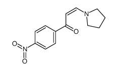 1-(4-nitrophenyl)-3-pyrrolidin-1-ylprop-2-en-1-one结构式