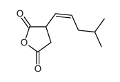 3-(4-methylpent-1-enyl)oxolane-2,5-dione结构式