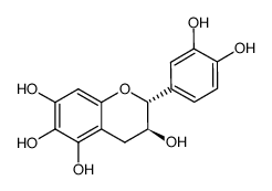 (2R,3S)-3,5,6,7,3',4'-hexahydroxyflavan Structure