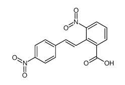 3-nitro-2-[2-(4-nitrophenyl)ethenyl]benzoic acid Structure