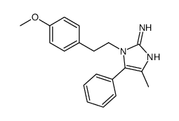 1-[2-(4-methoxyphenyl)ethyl]-4-methyl-5-phenylimidazol-2-amine结构式