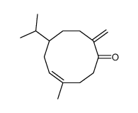 4-methyl-10-methylidene-7-propan-2-ylcyclodec-4-en-1-one Structure