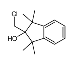 2-(chloromethyl)-1,1,3,3-tetramethylinden-2-ol结构式