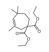 diethyl 3,5,5-trimethylcyclohept-3-ene-1,1-dicarboxylate结构式