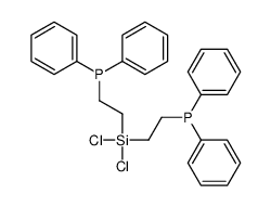 2-[dichloro(2-diphenylphosphanylethyl)silyl]ethyl-diphenylphosphane结构式