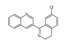 3-(7-chloro-3,4-dihydroisoquinolin-1-yl)quinoline结构式