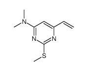 6-ethenyl-N,N-dimethyl-2-methylsulfanylpyrimidin-4-amine结构式