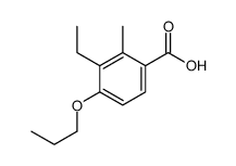 3-ethyl-2-methyl-4-propoxybenzoic acid Structure