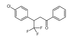 3-(4-chlorophenyl)-4,4,4-trifluoro-1-phenylbutan-1-one Structure