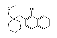 2-[[1-(methoxymethyl)cyclohexyl]methyl]naphthalen-1-ol结构式