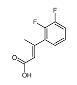 3-(2,3-difluorophenyl)but-2-enoic acid Structure