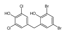 2,6-dichloro-4-[(3,5-dibromo-2-hydroxyphenyl)methyl]phenol Structure