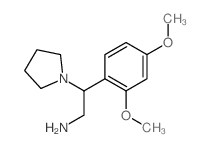 2-(2,4-Dimethoxy-phenyl)-2-pyrrolidin-1-yl-ethylamine结构式