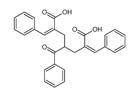 4-benzoyl-2,6-dibenzylideneheptanedioic acid Structure