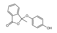 3-(4-hydroxyphenoxy)-3-methyl-2-benzofuran-1-one Structure